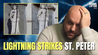 Shocking Twist on Pope Franciss Birthday Lightning Strikes and Halo Disappears [upl. by Llenrac]