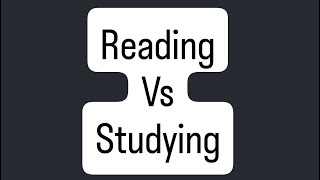 difference between reading and studying [upl. by Crispen]