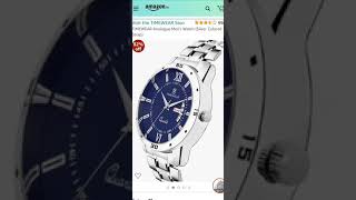 Timewear analogue mens watch unboxing and review  watch under 300  Silver colour strap watch [upl. by Gabbert]