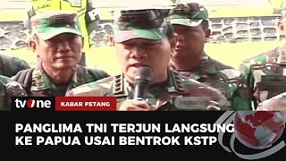 Panglima TNI Bertolak Langsung Ke Papua Usai Kontak Senjata  Kabar Petang tvOne [upl. by Parette929]