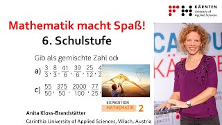 Unechte Brüche in gemischte Zahlen umwandeln ✨  Mathe 6 Schulstufe 👍 [upl. by Macleod]