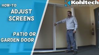 Screen Adjustment on a Patio or Garden Door [upl. by Sandeep439]