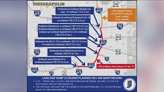 Closures coming to I465 northbound [upl. by Adnalor]