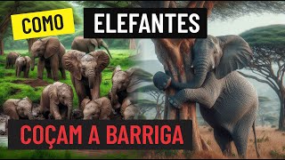 Como os Elefantes Coçam a Barriga  Troncos Rochas e Poeira O Engenhoso Jeito dos Elefantes [upl. by Rob]