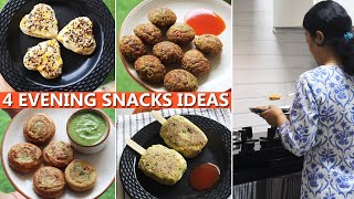 4 EVENING SNACKS IDEAS  Easy amp Healthy snacks recipes for kids  Healthy recipes [upl. by Adlai41]