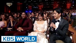 Kim Minsuk “I wish Hyegyo receives the Grand Award” 2016 KBS Drama Awards20170103 [upl. by Eelyac]