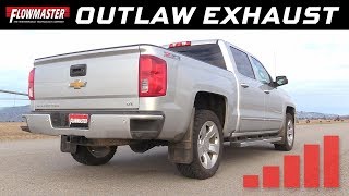 201419 GM SilveradoSierra 1500 53L  Outlaw Extreme CatBack Exhaust System 817916 [upl. by Mireille59]