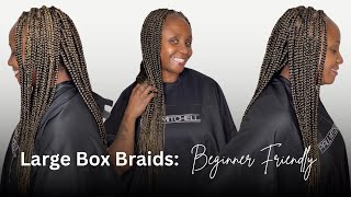 Do Some Box Braids With Me  Beginner Friendly [upl. by Eihctir677]