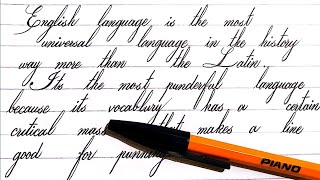 Very neat writing with Ballpoint Cursive writing with Ballpoint 🖊️ How to improve handwriting [upl. by Ative]