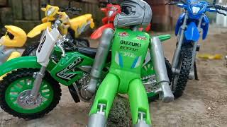 Motor cross finger motor cross racing superbike diecast motor crossteam yamaha [upl. by Behka]