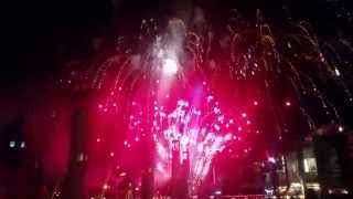 Wales Millennium Centre 10th Year Anniversary Fireworks Display Show [upl. by Akimehs]