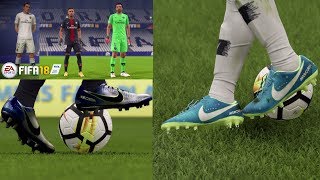 FIFA 18  FULL KITS PSG  AS ROMA  INTER  ALL NIKE NEYMAR BOOTS [upl. by Dari]