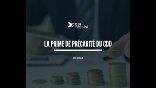 La prime de précarité du CDD [upl. by Torrance36]