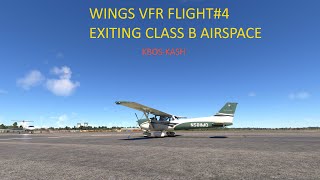 CESSNA 172 FLIGHT TRAINING  WINGS VFR Flight4 [upl. by Yenwat]