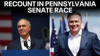 US Senate race in Pennsylvania heads to mandatory recount [upl. by Jadd]