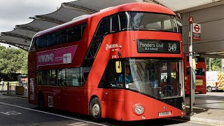 London Bus Route 349 Stamford Hill to Edmonton Green  Subtitles [upl. by Nnairret]