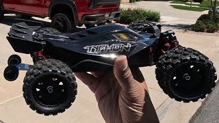 ARRMA TYPHON GROM WITH PROLINE BADLANDS FIRST IMPRESSIONS [upl. by Anirat]