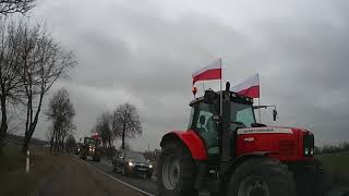 Protest pułtuskich rolników [upl. by Ellenuahs]