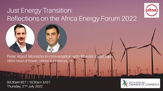 Just Energy Transition Reflections on the Africa Energy Forum 2022 [upl. by Erodavlas]