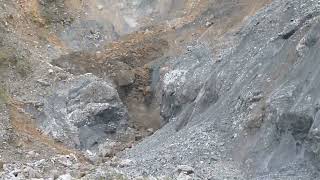 Landslide and debris flow near El Chorros Guatemala [upl. by Sonafets]