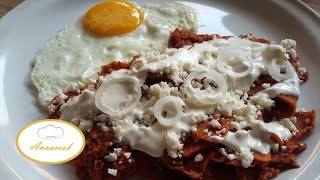 Como hacer chilaquiles rojos [upl. by Genvieve]