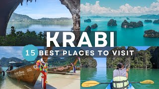 15 Amazing Places to Visit in Krabi Thailand  Ao Nang Railay Beach amp More [upl. by Lesoj]