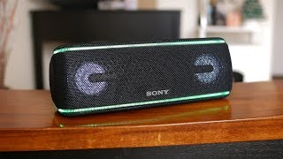 Sony SRSXB41 Portable Bluetooth Speaker handson [upl. by Barbee913]