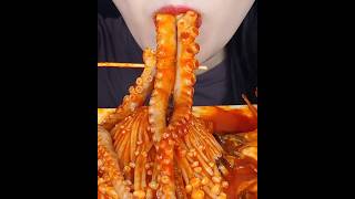 ASMR MUKBANG Spicy FLEX Seafood Boil Octopus Oyster Enoki Mushroom Cooking amp Eating Koreanshorts [upl. by Malkah]