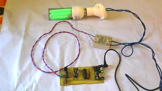 Remote controlled CFL using nRF24L01 transceiver ATmega328 and ATtiny85 [upl. by Dacie]