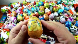 50 Surprise Eggs Unwrapping Kinder Surprise  киндер сюрприз [upl. by Gotthelf202]