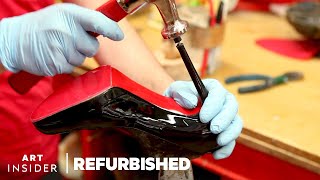 How 1000 Louboutins Are Professionally Restored  Refurbished [upl. by Nivert]