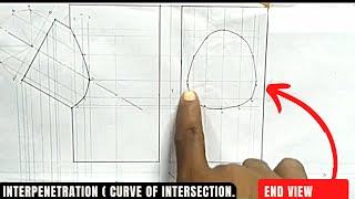 Interpenetration INTERPRETATION TECHNICAL DRAWING [upl. by Koeppel]