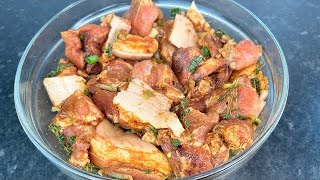 HOW TO SEASON JAMAICAN BROWN STEW PORK [upl. by Noyek358]