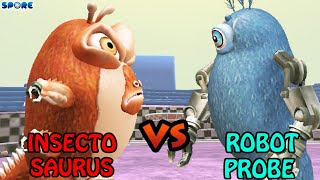 Insectosaurus vs Robot Probe  Cartoon Arena S3E4  SPORE [upl. by Marba]