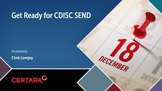 Get Ready for CDISC SEND [upl. by Lori]