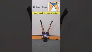 inner thigh fat loss exercise fatloss weightloss homeworkout shortvideo shorts [upl. by Locke]