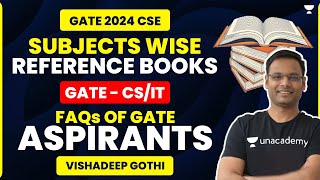 Subjects Wise Reference Books for GATE  CSIT  L 1  FAQs of GATE Aspirants  GATE 2024 CSE [upl. by Kyne]