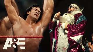 WWE Biography Macho Man vs Ricky Steamboat Wrestlemania III  AampE [upl. by Hadeehsar872]