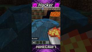 Hack for Minecraft PE Hacker Minecraft shorts gaming minecraft [upl. by Aloek]