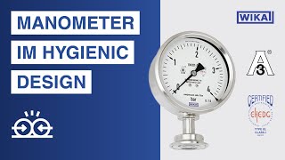 Sichere Druckmessung in der sterilen Verfahrenstechnik  Plattenfedermanometer im Hygienic Design [upl. by Eyahc]