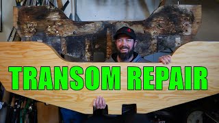 TRANSOM REPAIR STEP BY STEP  Replacing Transom in a Crestliner Aluminum Boat [upl. by Catharina236]