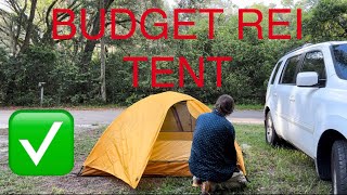 REI Trailmade 2 Budget Backpacking Tent Review [upl. by Kall]