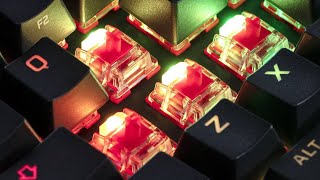 Modding Hyperx Alloy Origins 60  Red Switches   Lubing  Before amp After Sound Test [upl. by Abe]