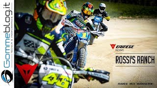 Valentino Rossi vs Guy Martin AWESOME DUEL at the Ranch [upl. by Cirenoj]