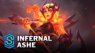 Infernal Ashe Skin Spotlight  League of Legends [upl. by Essinger]