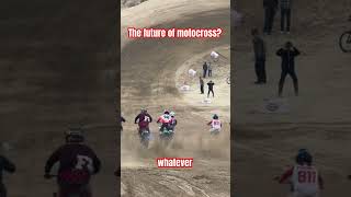 Electric Bike STUNS Two Strokes 😮 The future of motocross [upl. by Odeen]