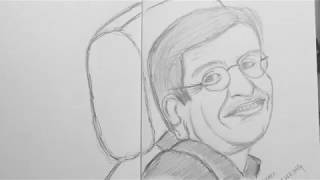 RIP Stephen Hawking  Sketch tribute [upl. by Nyleuqcaj]