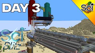 SciCraft Blitz Day 3 Automatic Tree Farm  Simple Wither Skeleton Farm [upl. by Samantha]