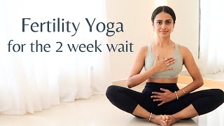 Two Week Wait Yoga  Luteal Phase Yoga  Fertility Yoga [upl. by Hpotsirhc]