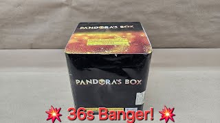 Pandoras Box 36 shot firework demo [upl. by Hennahane]